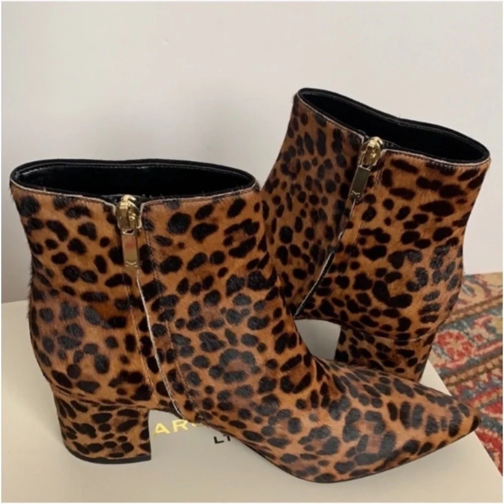 Marc Fisher Animal Print Ankle Booties